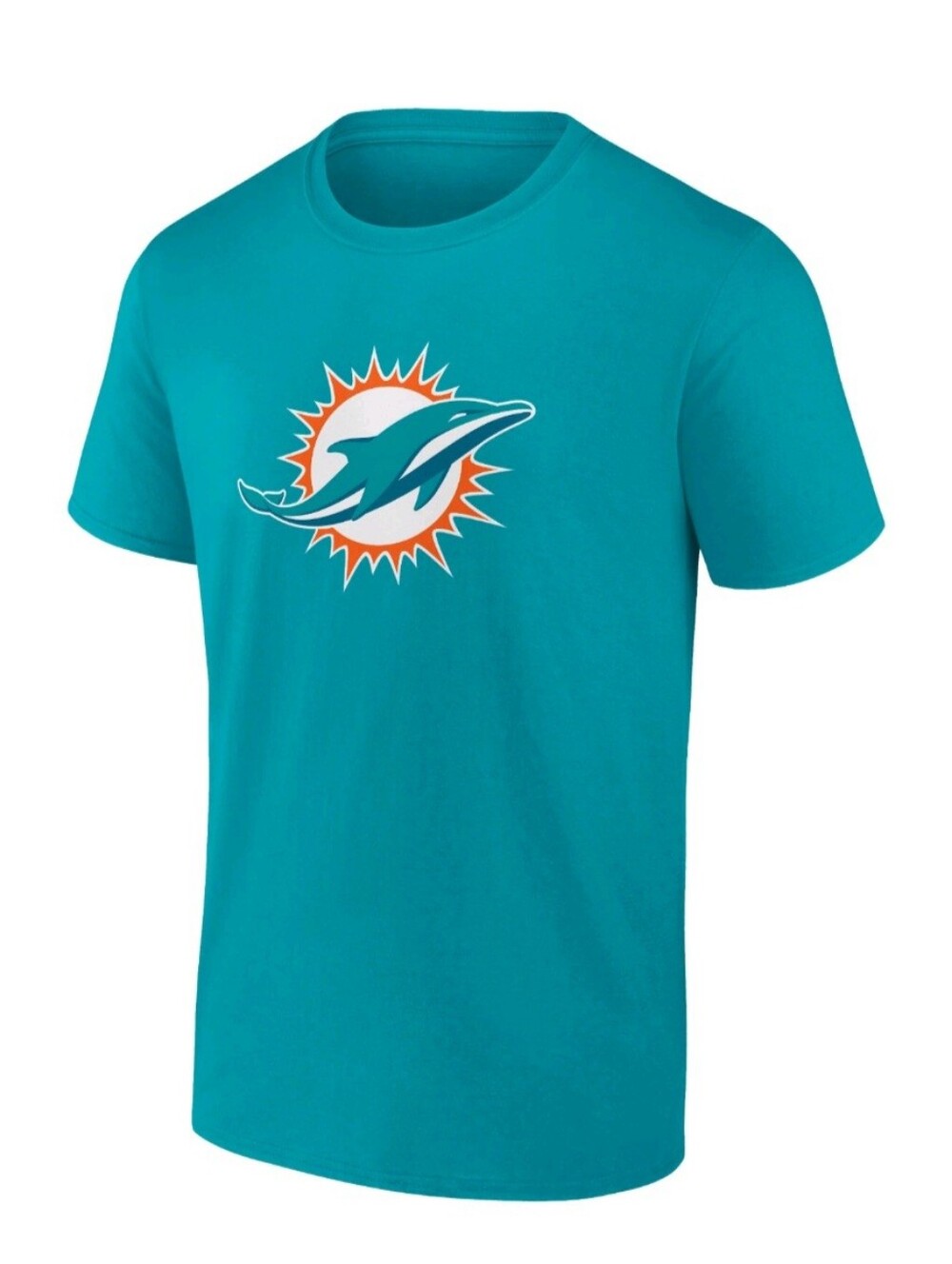 NFL Tee-Miami Dolphins Graphic Primary Logo Shirt Aqua Football Youth Sz 14 -16